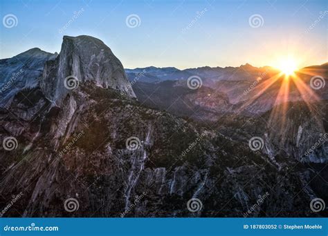 Sunrise on Glacier Point, Yosemite National Park, California Stock ...