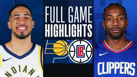 Game Recap Pacers 133 Clippers 116 YouTube