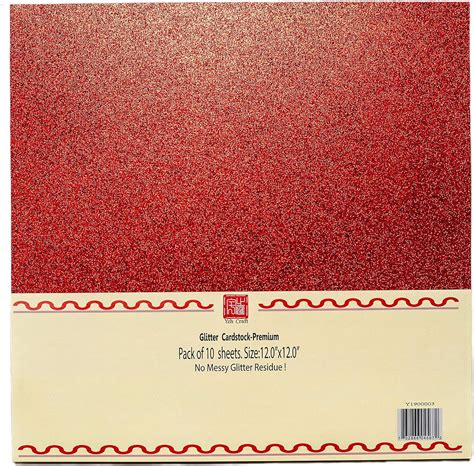 Amazon Yzh Crafts Glitter Cardstock Paper No Shed Shimmer