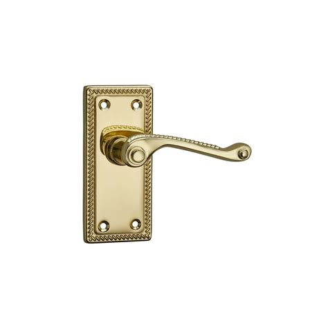 Homebuild Georgian Short Backplate Latch Lever Door Handle Set