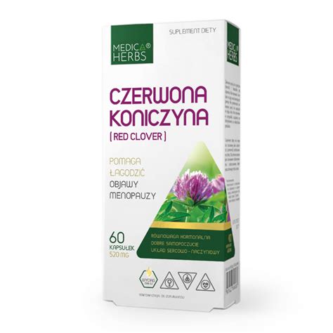 Czerwona Koniczyna Red Clover 520 Mg 60 Kaps Medica Herbs Biodly