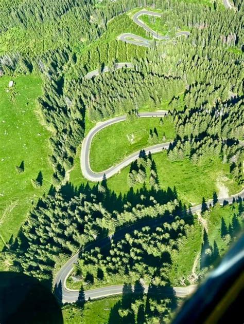 Transalpina văzută din avion Imagini spectaculoase