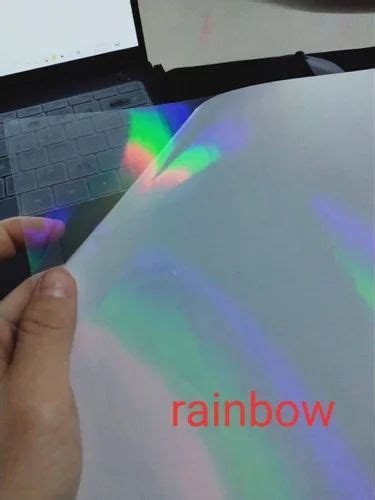 Cold Lamination Holographic Transparent Film Holographic Crack Ice