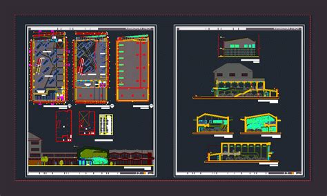 Centro Comercial En Autocad Librería Cad