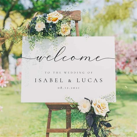 Wedding Welcome Sign, Wedding Sign, Welcome To Our Wedding Sign, Wedding Sign Board, Wedding ...