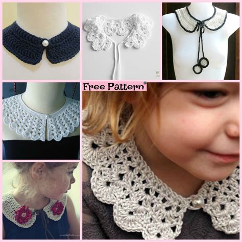 12 Pretty Crochet Simple Collar Free Patterns DIY 4 EVER