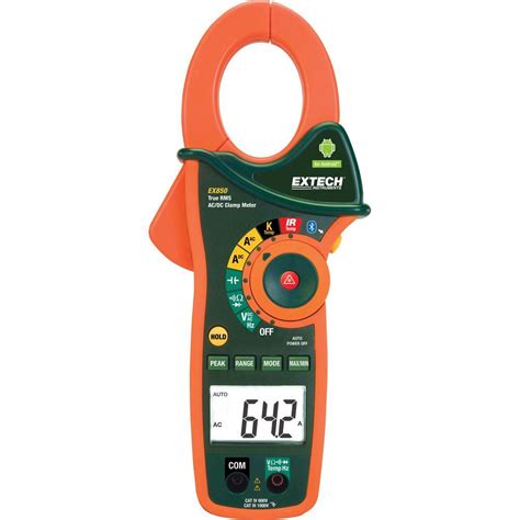 Extech Instruments True RMS 1 000 AC DC Clamp Meter With Bluetooth