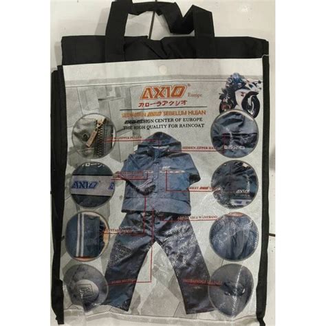 Jual Jas Hujan Axio 882 Europe Original Silver Series Raincoat Axio