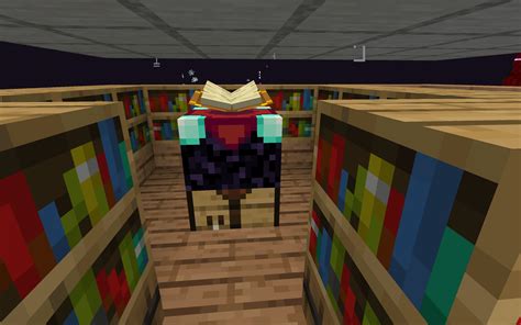 Enchantment table not accessing bookshelves : r/Minecraft