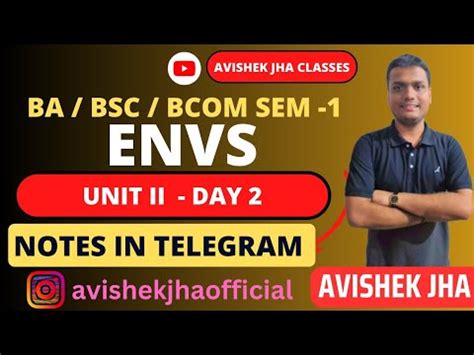 Envs Unit Day Ba Bsc Bcom Semester Ccf Calcutta