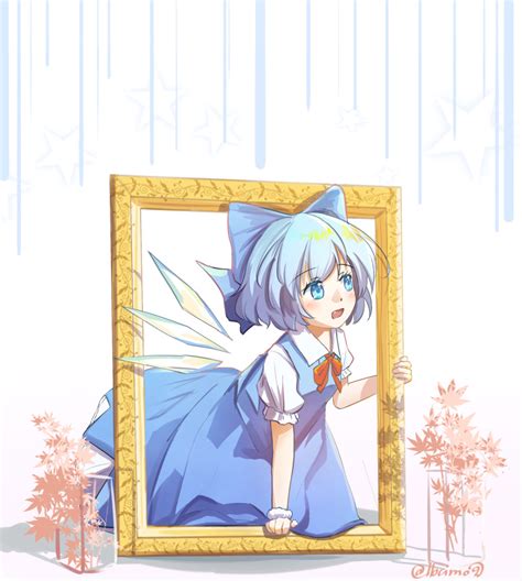 Safebooru 1girl Blue Bow Blue Dress Blue Eyes Blue Hair Bow Bowtie Cirno Commentary Detached