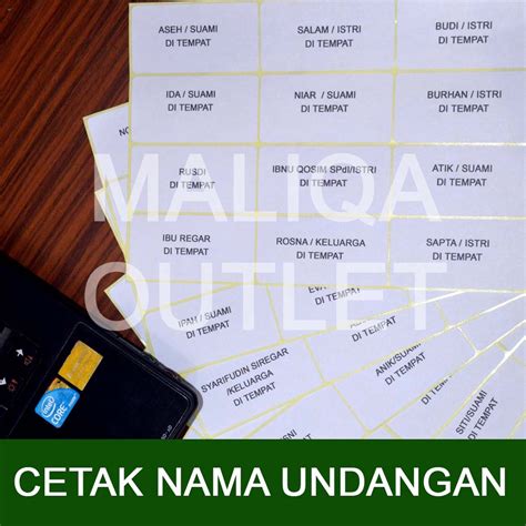 Jual Print Cetak Label Nama Undangan Buku Pelajaran Sekolah Souvenir