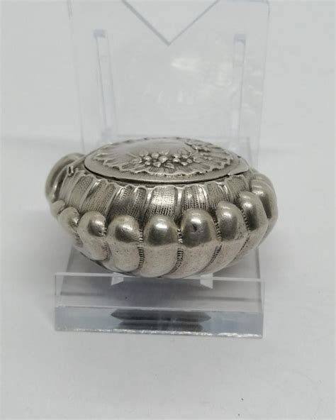 Bo Te Pilules En Argent Massif En Forme De Coquille St Jacques Art