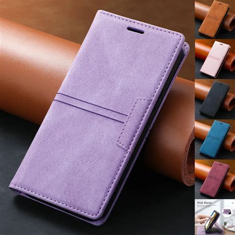 Juste Portefeuille Magn Tique En Cuir Pour Xiaomi Redmi Tui Pour C