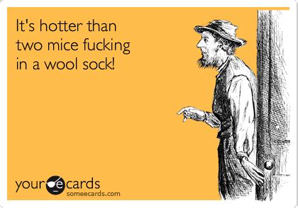 It S Hotter Than Two Mice Fucking In A Wool Sock Seasonal Ecard