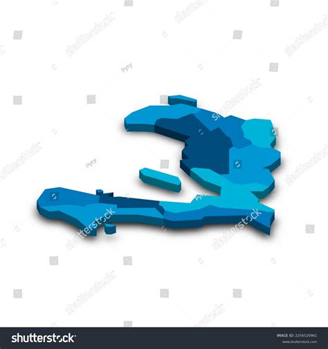 Haiti Political Map Administrative Divisions Stock Vector (Royalty Free ...