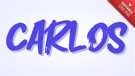 Carlos Font Text Effect Generator