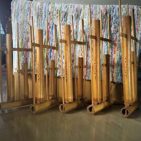 5 Angklong Musical Instrument Team Building Percussion Instrument