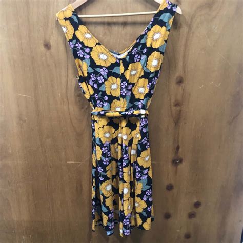 Princess Highway Floral Playsuit Waist Belt Size 10s