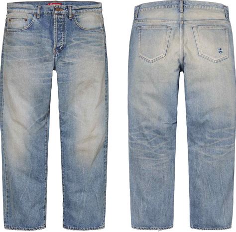 Distressed Loose Fit Selvedge Jean Spring Summer 2024 Supreme