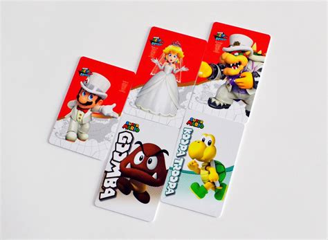 Free Shipping Complete Set Super Mario Odyssey Amiibo Cards Etsy