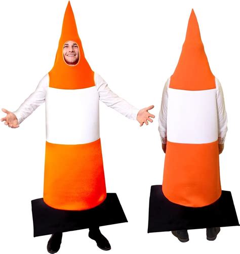 Traffic Cone Costume Fancy Dress For Stag Nights Perfect For Novelty Party Costumes Orange