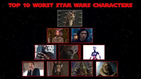 My Top 10 Worst Star Wars Characters By Jacobstout On Deviantart