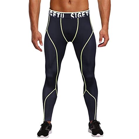 Fitibest Moisture Wicking Men Compression Baselayer Pants Quick Dry