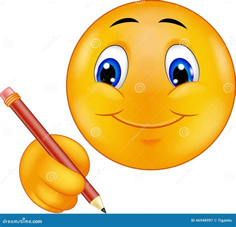 Emoticon Writing Stock Vector Illustration Of Smiley 46948997