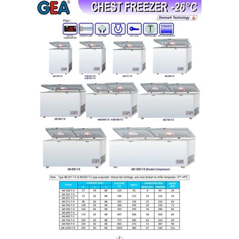 Jual GEA Chest Freezer AB 600 TX 600 Liter Shopee Indonesia