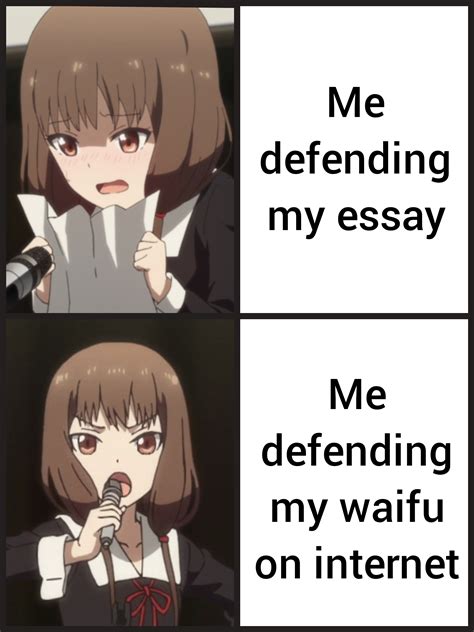 Live for the waifu, die for the waifu. : r/Animemes