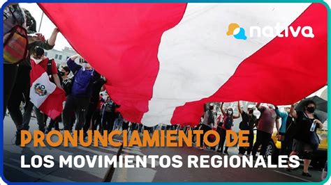 Pronunciamiento De Los Movimientos Regionales Del Per En Torno A La