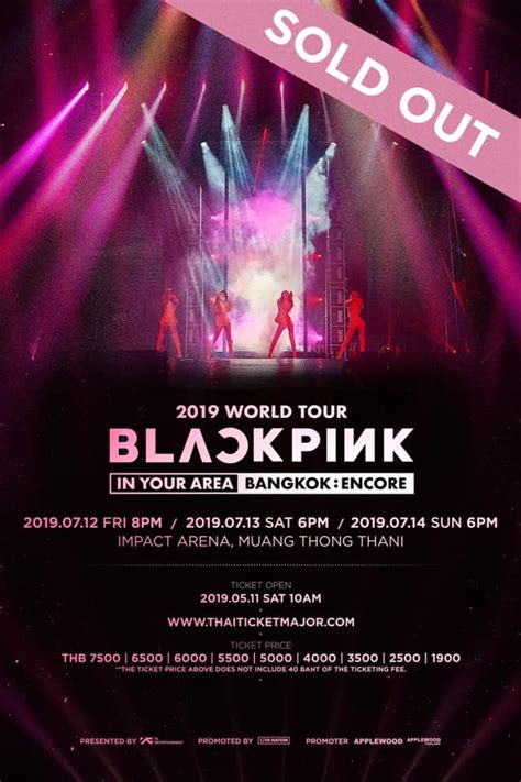 Official Ticket BLACKPINK 2019 WORLD TOUR IN YOUR AREA BANGKOK ENCORE