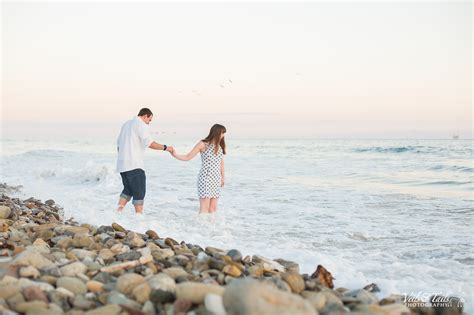 Santa Barbara and Goleta beach sunset engagement session | Santa ...