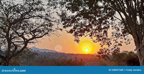 Beautiful Lowveld Sunset Nelspruit Mpumalanga Stock Photo Image Of