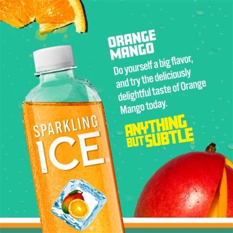 Sparkling Ice Orange Mango Flavored Sparkling Bottled Water 17 Fl Oz