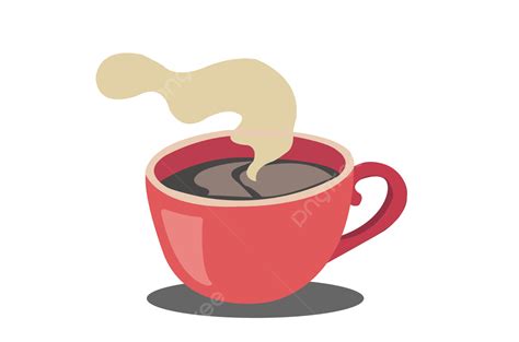 Red Coffee Cup Clipart Vector Red Cup Coffee Hot Drink Milk Tea Red