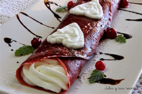 Julia Y Sus Recetas Crep S Red Velvet Especial San Valentin