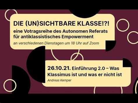 un sichtbare Klasse 2 0 Eine Einführung in Klassismus 2 0 Was er