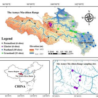 Sampling sites of the Yellow River Source Region | Download Scientific ...