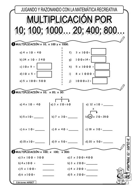 Actividades De Matematica Para Tercer Grado Actividades Matem Ticas