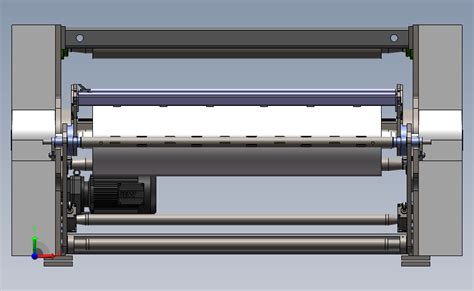 收卷机自动换卷机 SOLIDWORKS 2016 模型图纸下载 懒石网