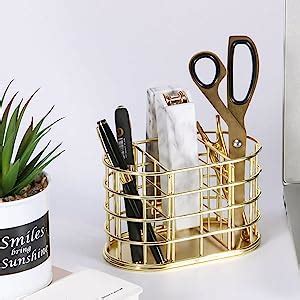 Amazon Nugorise Pen Holder Compartment Metal Pencil Holder