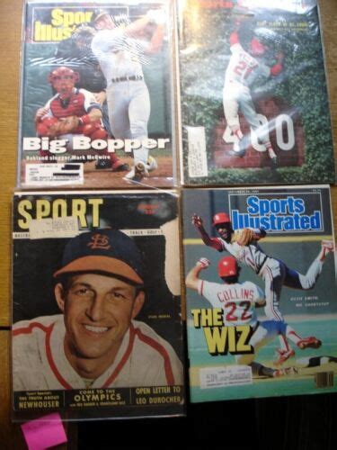 Lot Vtg Magazines Sports Illustrated Sport Musial Flood Ozzie S