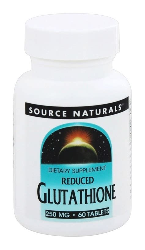 Source Naturals Reduced Glutathione 250 Mg 60 Tablets Antioxidant