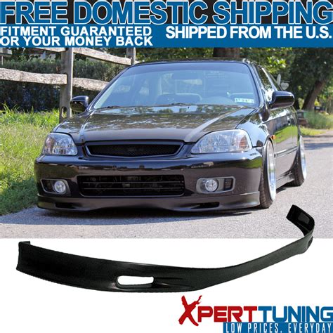 Front Bumper Lip Spoiler Fit 99 00 Civic Ek Jdm Spoon Urethane 1999 2000 Ebay