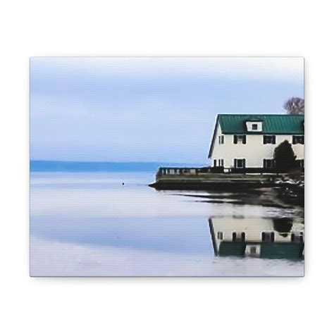 Belfast Boat House Maine Canvas Gallery Wraps Zelias