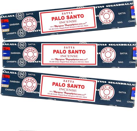 Amazon Satya Nag Champa Palo Santo Incense Sticks 12 Packs X