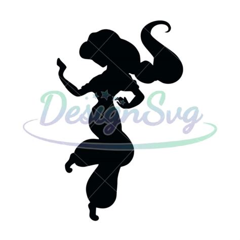 Dancing Princess Jasmine Silhouette Svg Designsvg