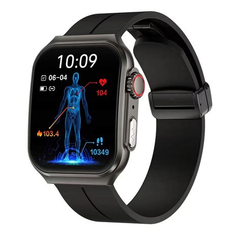 Zegarek Smartwatch Pomiar Cukru Ekg Polskie Menu Ci Nieniomierz Puls